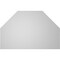 Ekena Millwork Octagonal Top Surface Mount PVC Gable Vent w/ 3-1/2"W x 1"P Standard Frame, 28"W x 18"H GVPOT28X1801SN - alternate 2